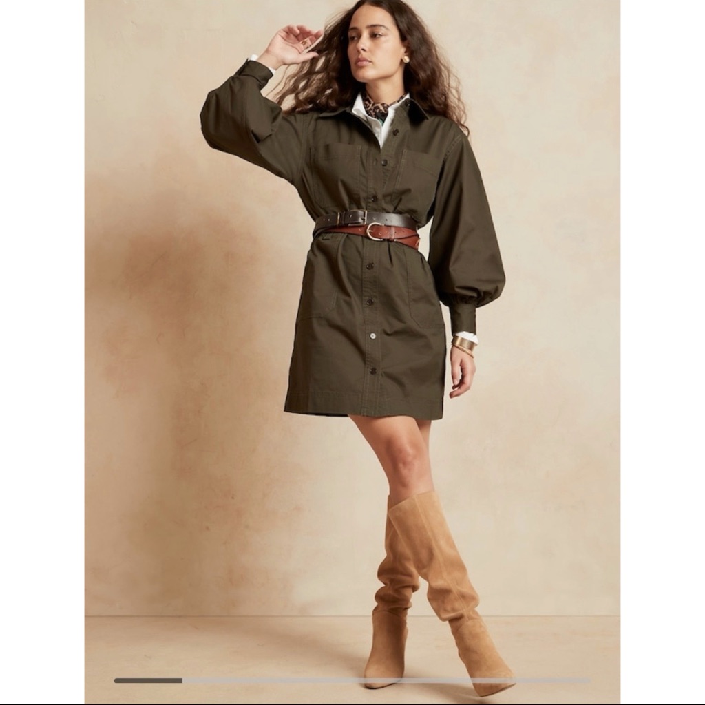 Safari Shirtdress Banana Republic Brand New